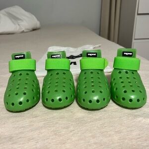 Wagwear Mojave Dog Boots, Shoes Neon Green Size M
